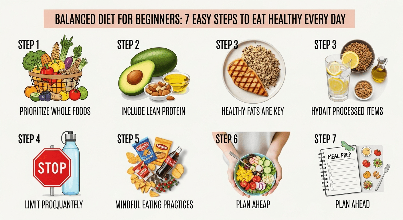 Balanced Diet for Beginners: 7 Easy Steps to Eat Healthy Every Day