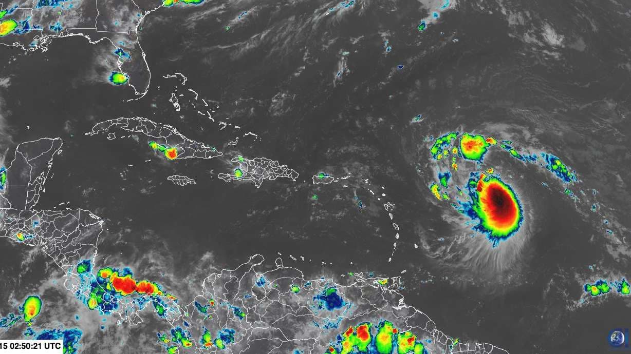 Hurricane Erin Tracker: Projected Path and Rapid Growth Toward Category 3 Strength