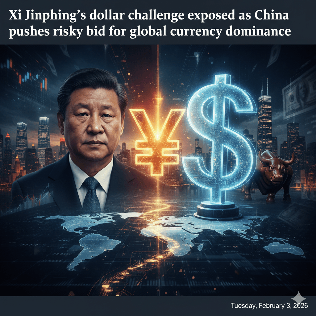 Xi Jinping’s Dollar Challenge Exposed as China Pushes Risky Bid for Global Currency Dominance